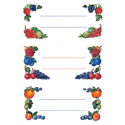 HERMA Haushalts-Etiketten Beerenarrangements, 76 x 35 mm