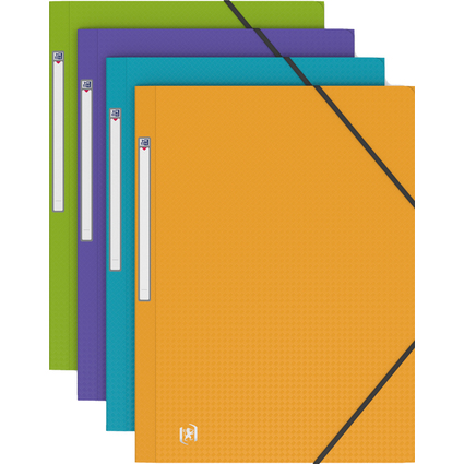 Oxford Eckspannermappe Memphis, aus PP, farbig sortiert