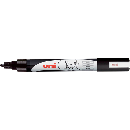 uni-ball Kreidemarker Chalk marker PWE5M, schwarz