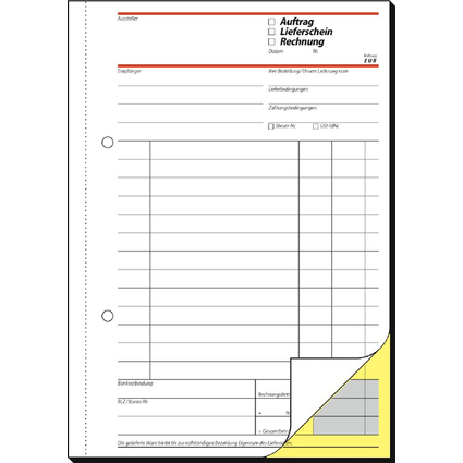 sigel Formularbuch "Auftrag/Lieferschein/Rechnung", A5