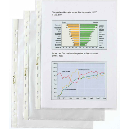 HETZEL Prospekthlle Economic, A4, PP, genarbt, 0,05 mm