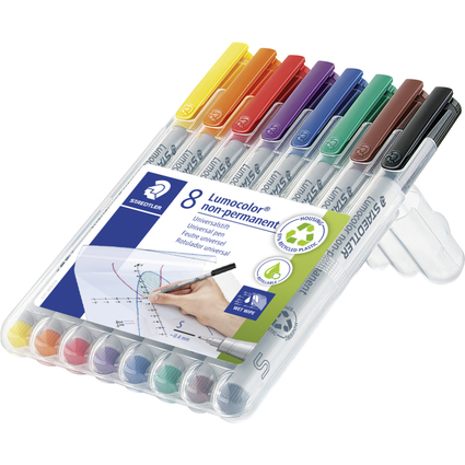 STAEDTLER Lumocolor NonPermanent-Marker 311S, 8er Etui