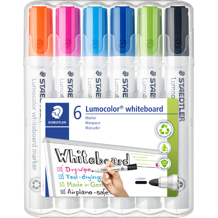 STAEDTLER Lumocolor Whiteboard-Marker 351, 6er Etui