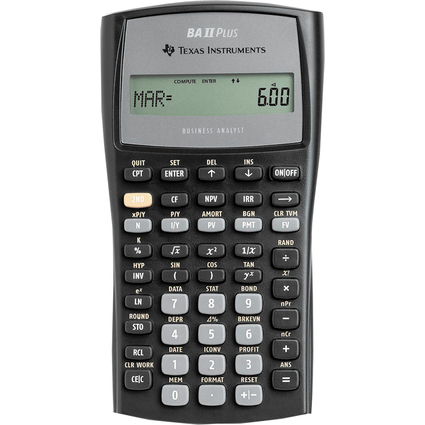 TEXAS INSTRUMENTS Finanzrechner TI-BA II Plus