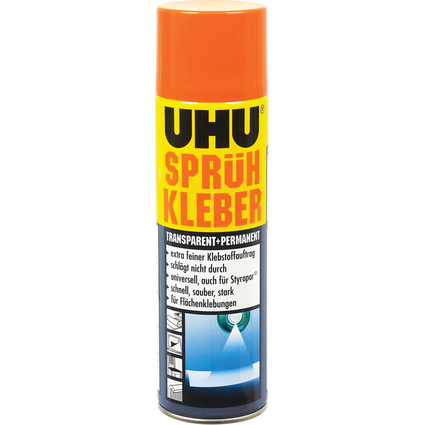 UHU Sprhkleber, permanent, transparent, 500 ml