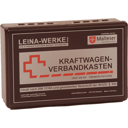 Leina KFZ-Verbandkasten Unser Bester, Inhalt DIN 13164