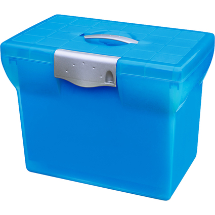 Oxford Hngeregistratur-Box Class'N Go, transluzent-blau