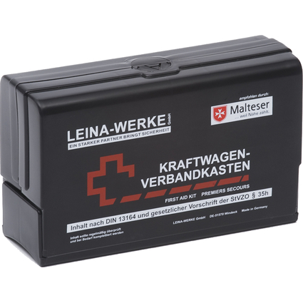 Leina KFZ-Verbandkasten Star II, Inhalt DIN 13164, schwarz