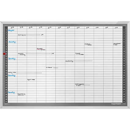 magnetoplan Monatsplaner, (B)920 x (H)625 mm