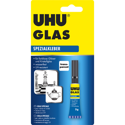 UHU Spezialkleber GLAS, 3 g in der Tube