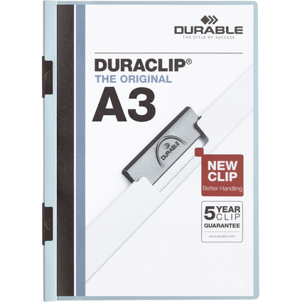 DURABLE Klemmhefter DURACLIP, DIN A3, blau