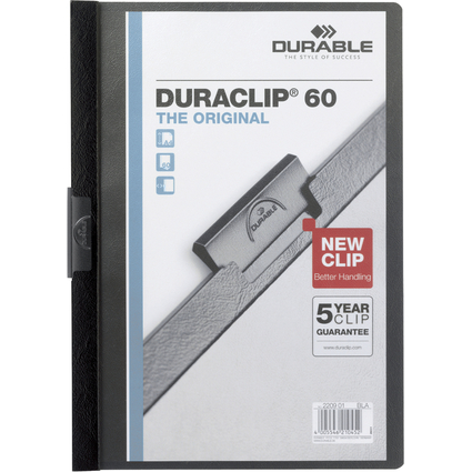 DURABLE Klemmhefter DURACLIP ORIGINAL 60, DIN A4, schwarz