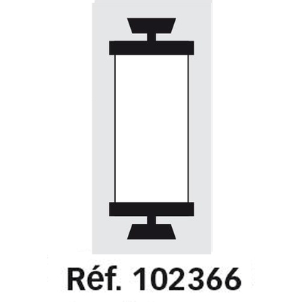 APLI Farbrolle fr Handauszeichner AGIPA 102365, schwarz