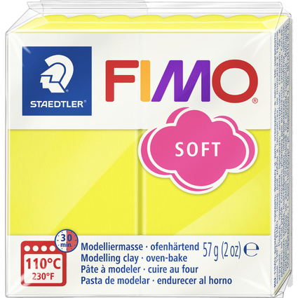 FIMO SOFT Modelliermasse, ofenhrtend, limone, 57 g