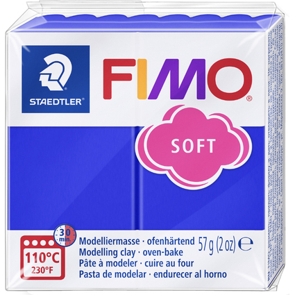 FIMO SOFT Modelliermasse, ofenhrtend, brillantblau, 57 g