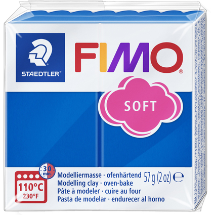 FIMO SOFT Modelliermasse, ofenhrtend, pazifikblau, 57 g