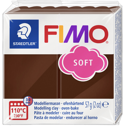 FIMO SOFT Modelliermasse, ofenhrtend, schokolade, 57 g