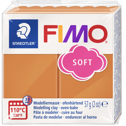 FIMO SOFT Modelliermasse, ofenhrtend, cognac, 57 g