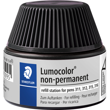 STAEDTLER Lumocolor Refill-Station non-permanent, schwarz