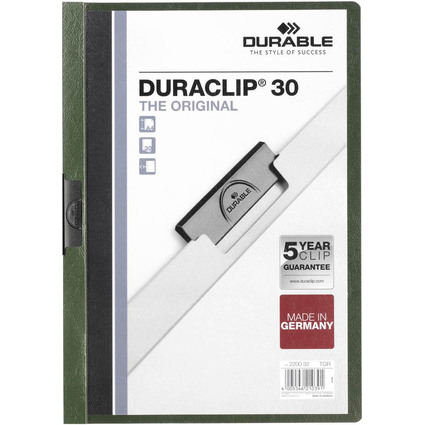 DURABLE Klemmhefter DURACLIP ORIGINAL 30, DIN A4, petrol