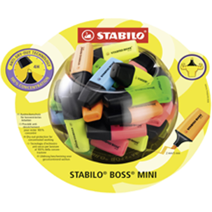 STABILO Textmarker BOSS MINI, 50er Display