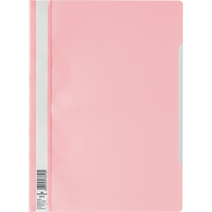 DURABLE Schnellhefter, DIN A4, aus PP-Folie, rosa