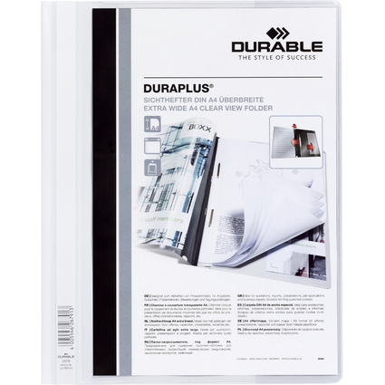 DURABLE Schnellhefter DURAPLUS, DIN A4, wei, berbreit