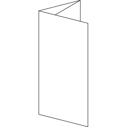 sigel PC-Faltkarten, DIN lang (A4), 185 g/qm, hochwei