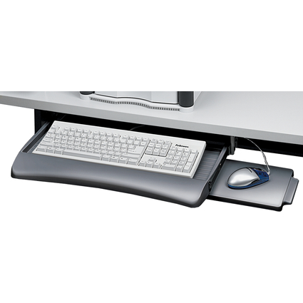 Fellowes Tastaturschublade mit Mausablage, graphit