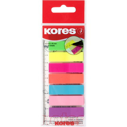 Kores Pagemarker - Folie, 12 x 45 mm, Neonfarben