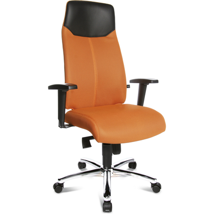 Topstar Chefsessel "High Sit up", orange, inkl. Armlehnen