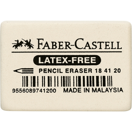 FABER-CASTELL Kautschuk-Radierer 7041-20, wei