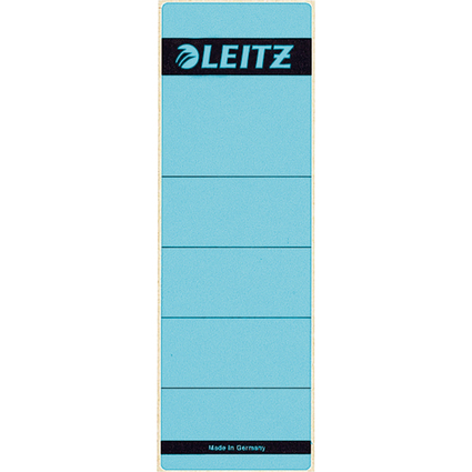 LEITZ Ordnerrcken-Etikett, 61 x 192 mm, kurz, breit, blau