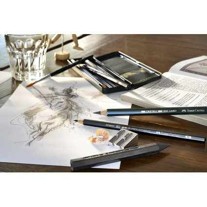 FABER-CASTELL PITT GRAPHITE Set medium, 19-teiliges Etui