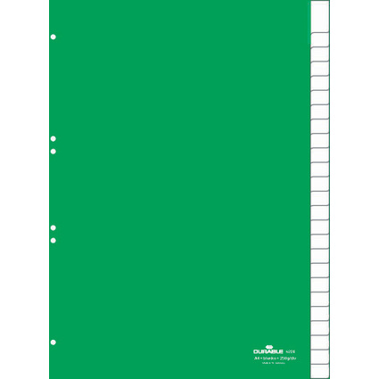 DURABLE Kunststoff-Register, PP, Strke: 0,12 mm, 25-teilig