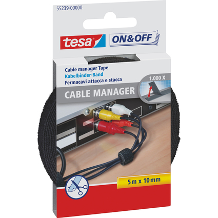 tesa On & Off Klett-Kabelbinder Cable Manager Universal