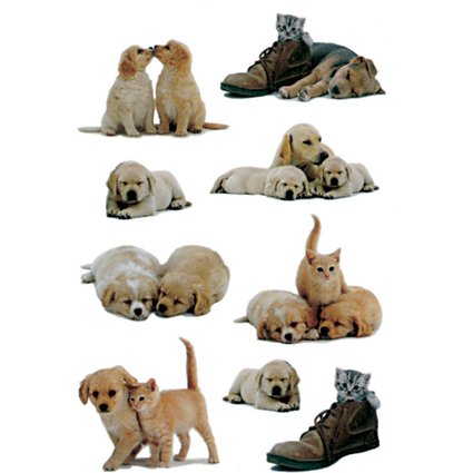 HERMA Sticker DECOR "Hundewelpen"