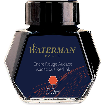 WATERMAN Tinte, rot, Inhalt: 50 ml im Glas