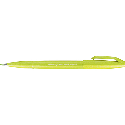 PentelArts Faserschreiber Brush Sign Pen SES15, limonengrn