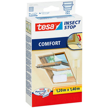 tesa Fliegengitter COMFORT fr Dachfenster, 1,20 x 1,40 m