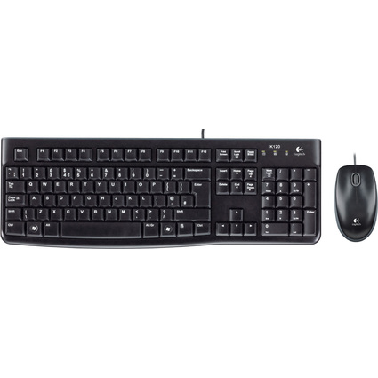 Logitech Desktop Set MK120, kabelgebunden, schwarz