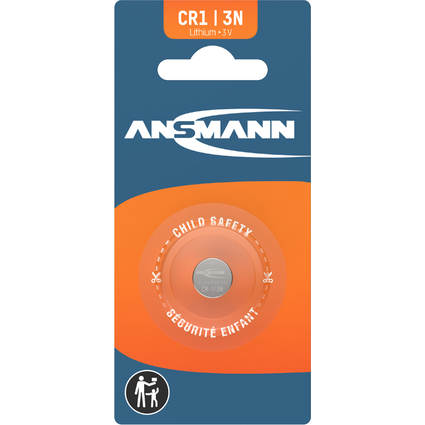 ANSMANN Lithium Knopfzelle CR1/3N, 3 Volt, 1er Blister