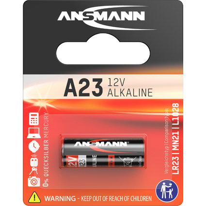 ANSMANN Alkaline Batterie "A23", 12 Volt (LRV08)