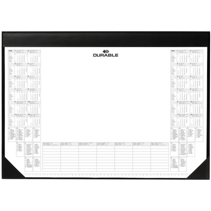 DURABLE Schreibunterlage mit Kalenderblock, schwarz