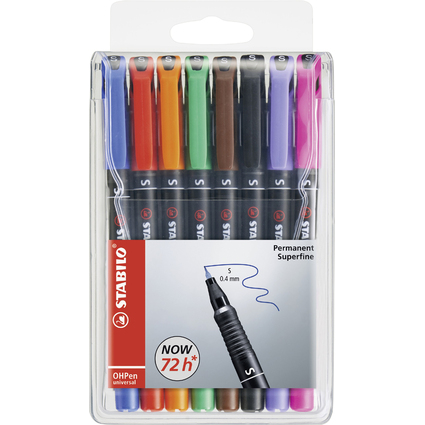 STABILO Permanent-Marker OHPen universal, permanent 8er Etui