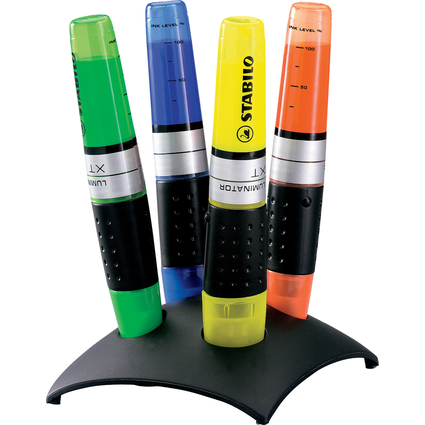 STABILO Textmarker LUMINATOR, 4er Kunststoff-Tischset