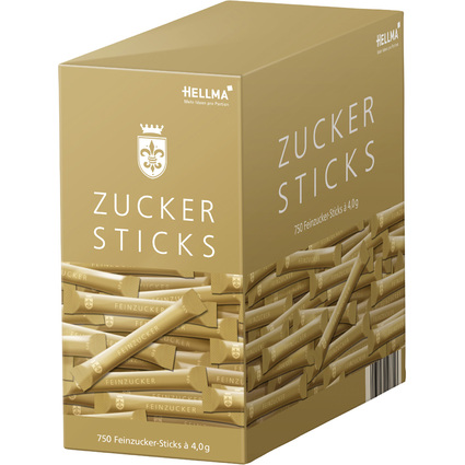 HELLMA GOLDLINE Zucker-Sticks, im Karton