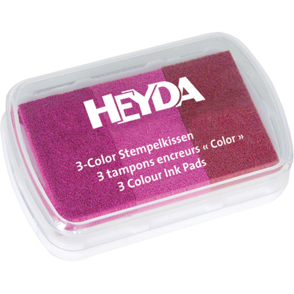 HEYDA Stempelkissen 3-Color, pink/rosa/magenta