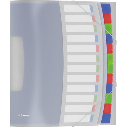 Esselte Ordnungsmappe VIVIDA, A4, PP, 12 Fcher, mehrfarbig