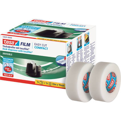 tesa Tischabroller Easy Cut Compact, Sparpack